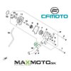 Gumicka O ring vodnej pumpy CF MOTO Gladiator RX510 X5 X6 Z6 21 2 5mm 0180 080001 schema