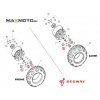 Matica disku SEGWAY Snarler AT6 UTV Fugleman cierna T08000011002 schema