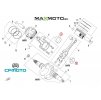 Lozisko klukoveho hriadela CF MOTO Gladiator X8 X450 X850 UTV800 cierne modre cervene 0800 040006 0001 0800 040006 0002 0800 040006 000 schema3