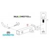 Adapter tazneho zariadenia CF MOTO Gladiator X450 X520 X600 X625 Z1000 UTV1000, 5BW1 401200 20000 schema