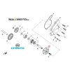 Vrtulka vodnej pumpy CF MOTO Gladiator X8 UTV800 0800 080005 schema