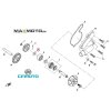 Podlozka vodnej pumpy CF MOTO Gladiator X8 X450 X520 X550 X600 X625 X850 X1000 Z1000 UTV800 1000 0800 011005 schema