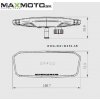 Spatne zrkadlo CAN AM Maverick X3 LU 03102BK 2