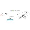 Lanko parkovacej brzdy CF MOTO Gladiator X450 X550 9GQ0 080300 schema