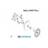 Komplet rolky variatora CF MOTO Gladiator 510 530 X5 X6 UTV530 630 8ks 0180 051100 SET 3