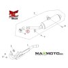 Tesnenie vyfuku ACCESS Tomahawk 300 400 MAX MAX5 12161 A03 010 schema