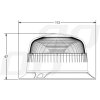 Vystrazny LED majak W213B AMIO 12 24V 18 LED AM02926 3