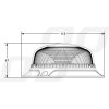 Vystrazny LED majak W213BL AMIO 12 24V 18 LED AM02927 4