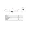 Riadidla RJWC pre stvorkolky 804mm 100mm 65mm cierne 0601 6767 3025 7001 schema