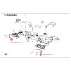 Plast chranicov ruk CF MOTO Gladiator X520 X850 X600 X1000 9AWA1012020B300 9AWA1013020B300 cierny diagram