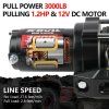 Navijak X BULL Winch 3000LBS 15M X3000B 6