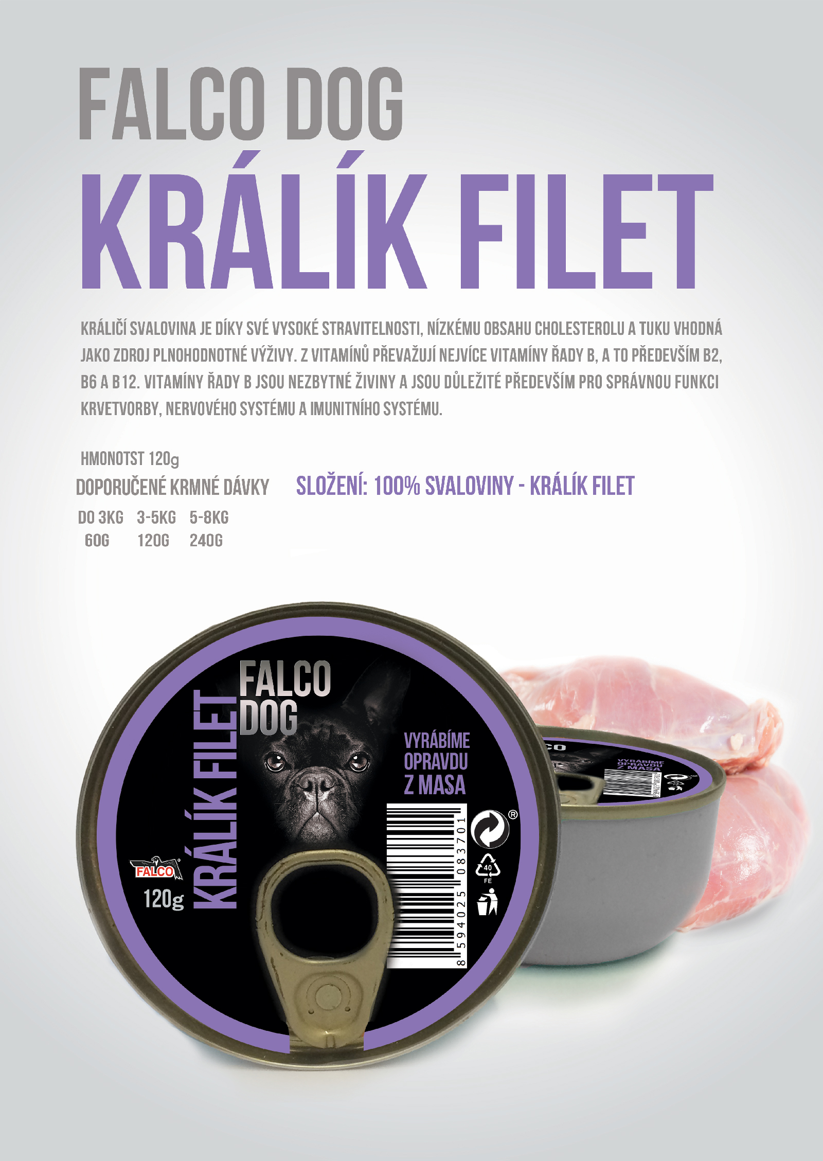 FALCO-DOG_kralik-filet_popis