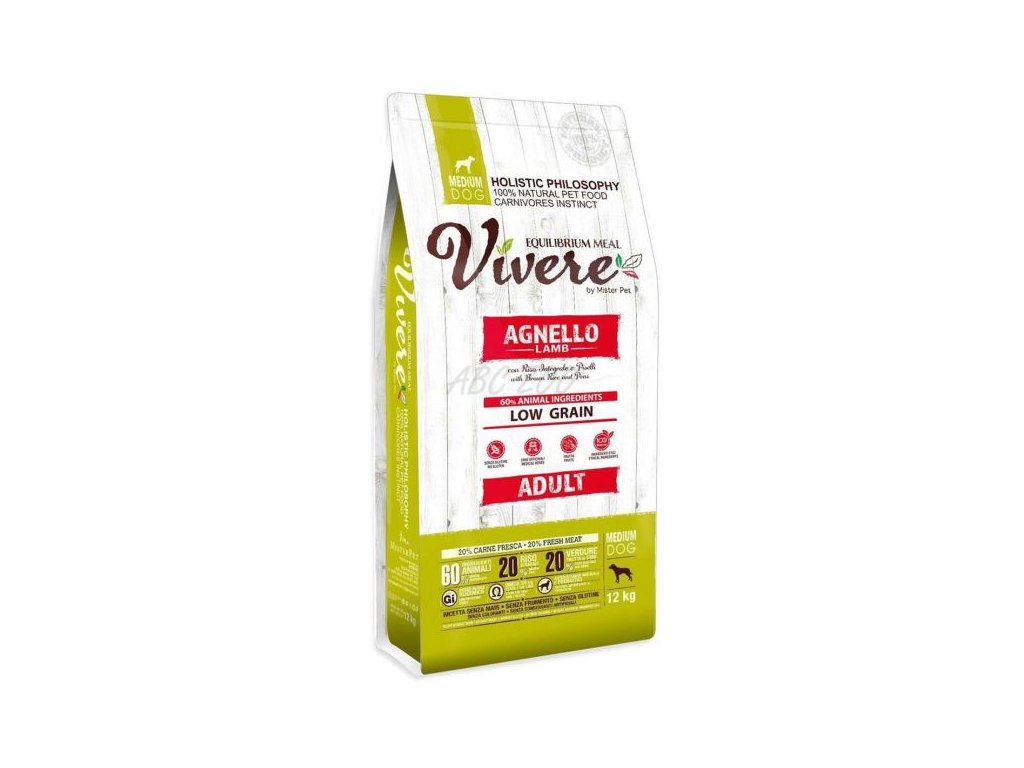 vivere adult lamb 12 kg