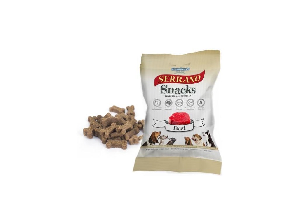 Serrano Snack for Dog Beef 100g