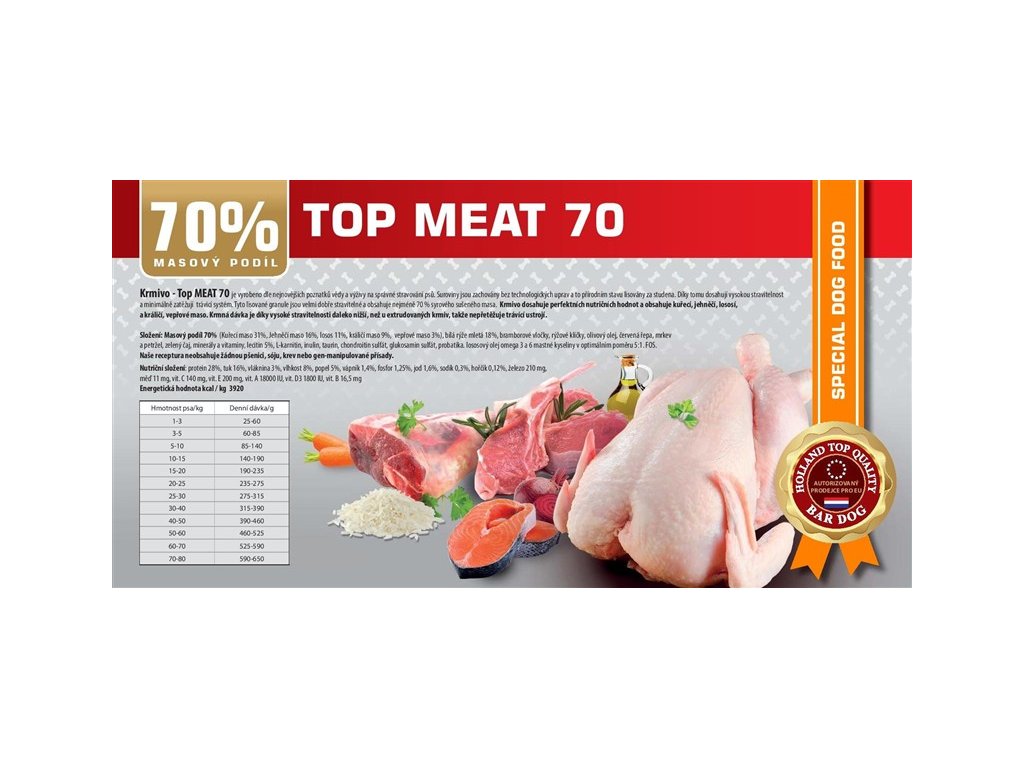 Bardog top meat 70
