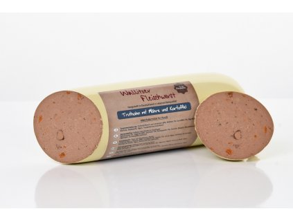 pol pl Kielbasa miesna Wallitzer dla psa indyk z marchewka i ziemniakami 400g Wallitzer Fleischwurst Truthahn mit Mohre und Kartoffel 129 3