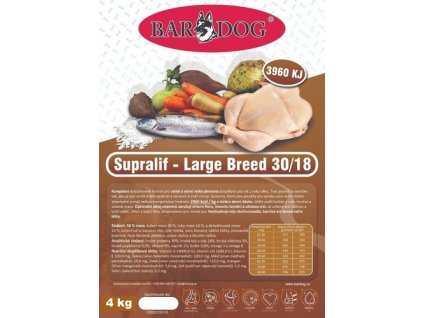 Bardog Supralif Large Breed 30/18 15kg