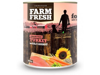 farm fresh turkey with carrot