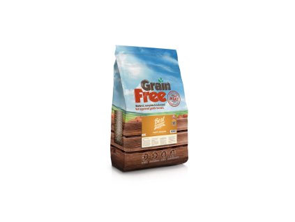 Best Breeder Grain Free Puppy Chicken with Sweet Potato, Carrots & Peas 2x12 kg - Akce