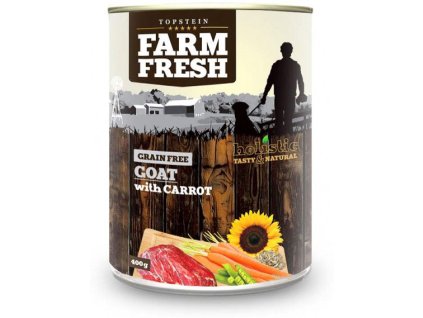 farm fresh goat with carrot