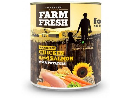 farm fresh chicken salmon