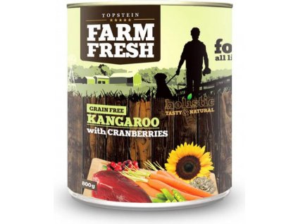 farm fresh kangaroo with cranberries