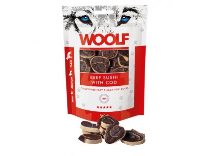 WOOLF Beef Sushi with Cod 100g