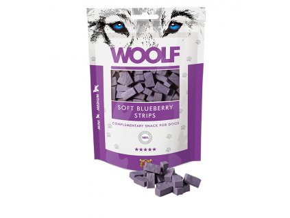 WOOLF Soft Blueberry strips 100g