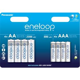 PANASONIC-ENELOOP HR6 2000mAh + HR03 800mAh 8bp N
