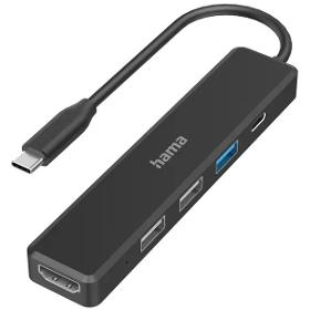 USB-C hub multiport 4x USB 1x HDMI HAMA