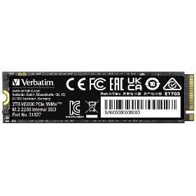 VERBATIM 31827 SSD 2TB Vi5000 PCIe NVMe M.2