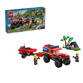 Hasičské auto 4x4 a zách. čln 60412 LEGO