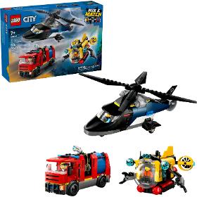 LEGO Remix: Helikoptéra,hasič.auto a ponorka