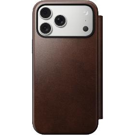 NOMAD Modern Leather Folio iP17 Pro Max Brown