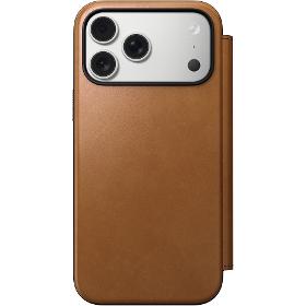 NOMAD Mod.Leather Folio iP17 Pro Max Engl.tan