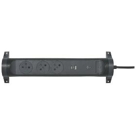 OCHR. PREP. 3Z 1,5M+2×USB LEGRAND