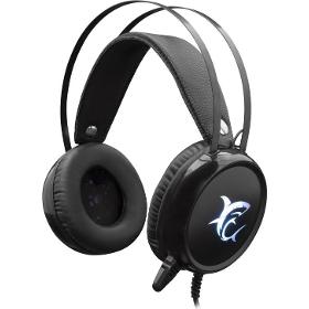 Herné headset MARGAY WHITE SHARK