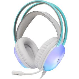 WHITE SHARK Herné headset PEACOCK 2 biela WHITE SHAR