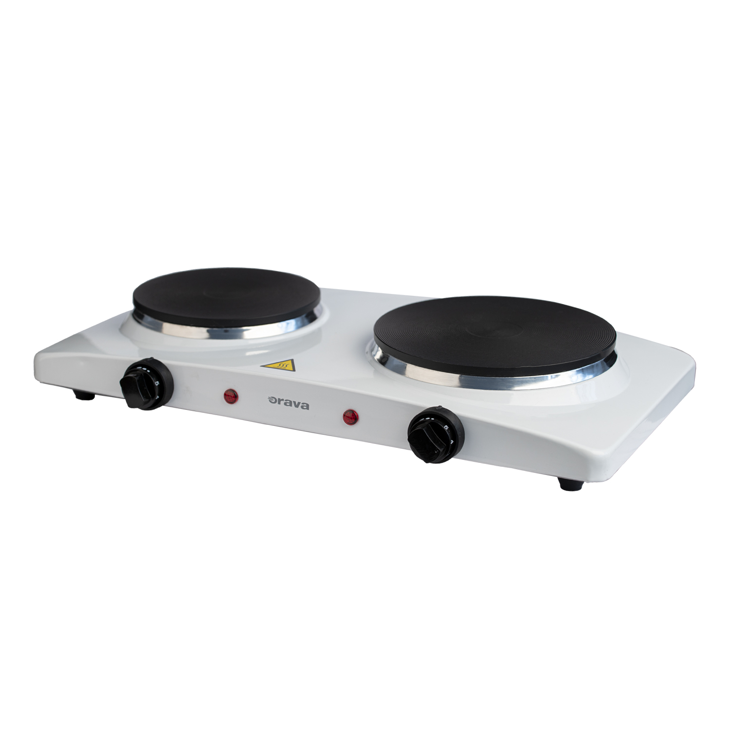 ORAVA Elektrická dvojplatnička s priemerom 155 mm a 185 mm, biela VP-91 W