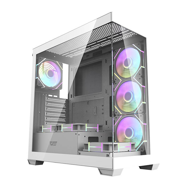 Počítačová skriňa Darkflash C305 ATX (biela) DS900 White + fans