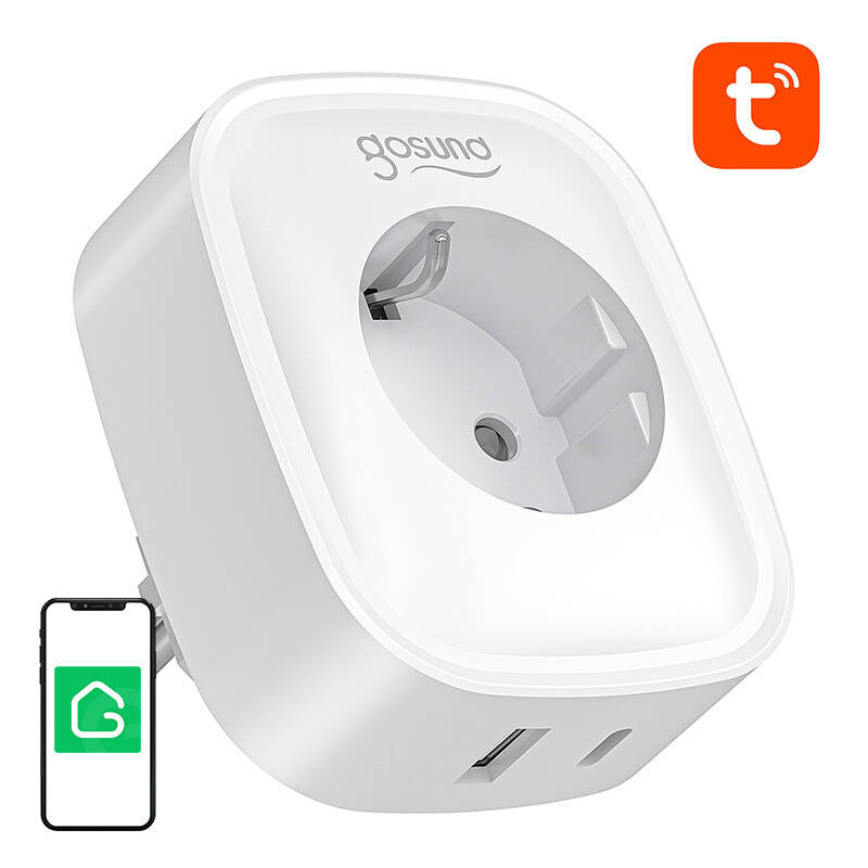 Gosund SP6 16A USB-C 20W Tuya smart WiFi/Bluetooth socket SP6
