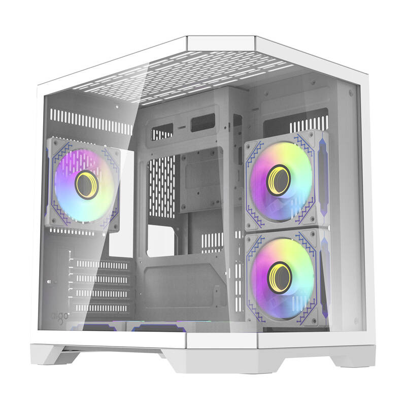 Darkflash Počítačová skriňa Darflash FT350 + 5 ventilátorov aRGB (biela) FT350 White