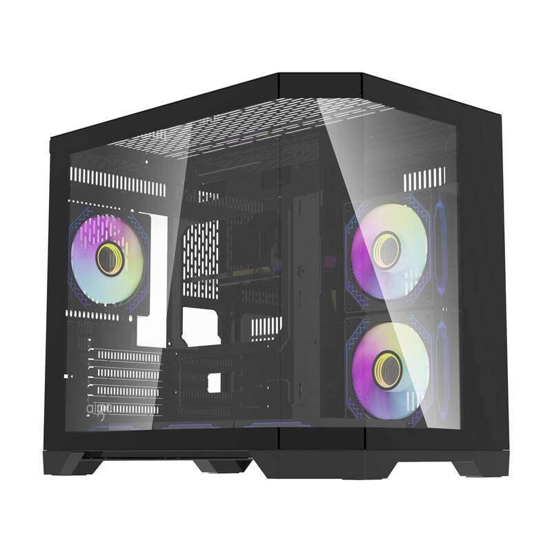 Darkflash Počítačová skriňa Darflash FT418 + 6 ventilátorov aRGB (čierna) FT418 Black
