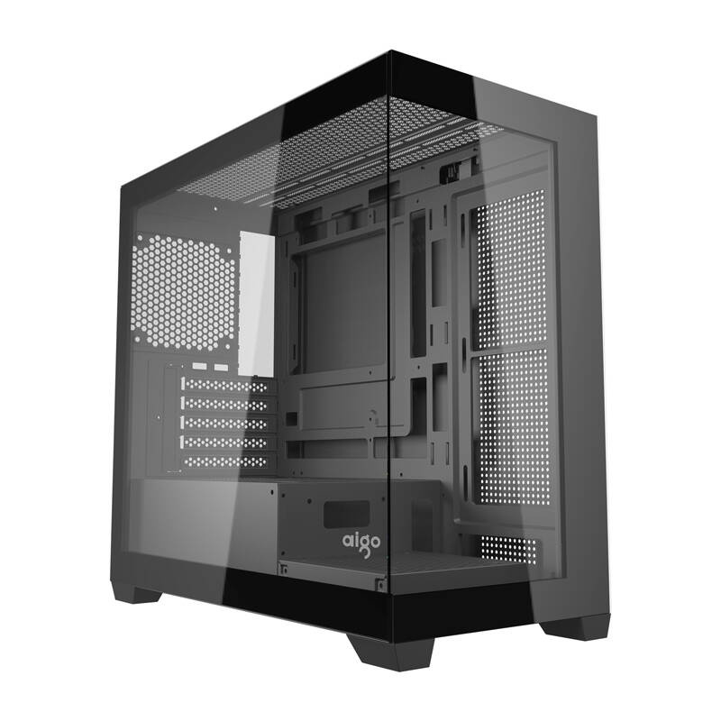 Počítačová skriňa Darkflash C218M + 6 ventilátorov ARGB (čierne) C218M Black