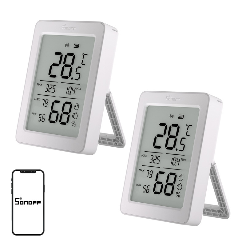 SONOFF ZigBee SNZB-02DR2 – snímač teploty a vlhkosti, balenie po 2 kusoch SNZB-02DR2 2Pack