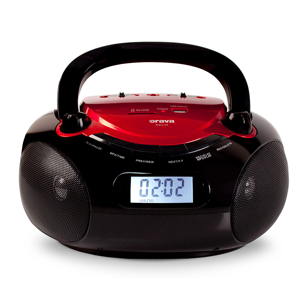 ORAVA Prenosný rádio USB/SD prehrávač RSU-04 R