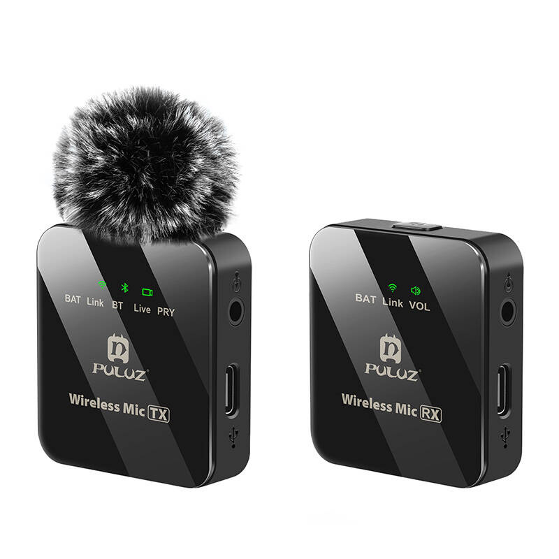 Wireless Lavalier Microphone PULUZ 1 TX + 1 RX PU3153B