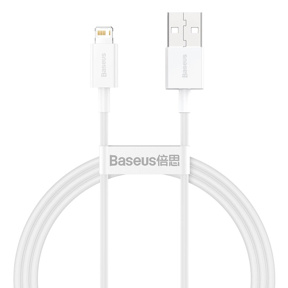 Baseus Dátový kábel Superior Series USB/Lightning 1m (2,4 A) biela