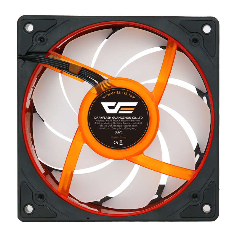 Chladiaci ventilátor Darkflash DE8 (čierny) DE8 Single Fan Black