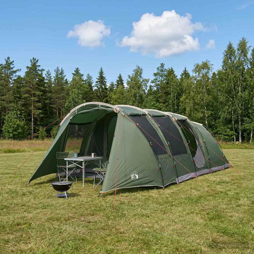 vidaXL Tunelový stan Zelená 675 x 392 x 210 cm
